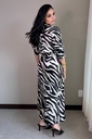 Vestido Envolvente Zebra