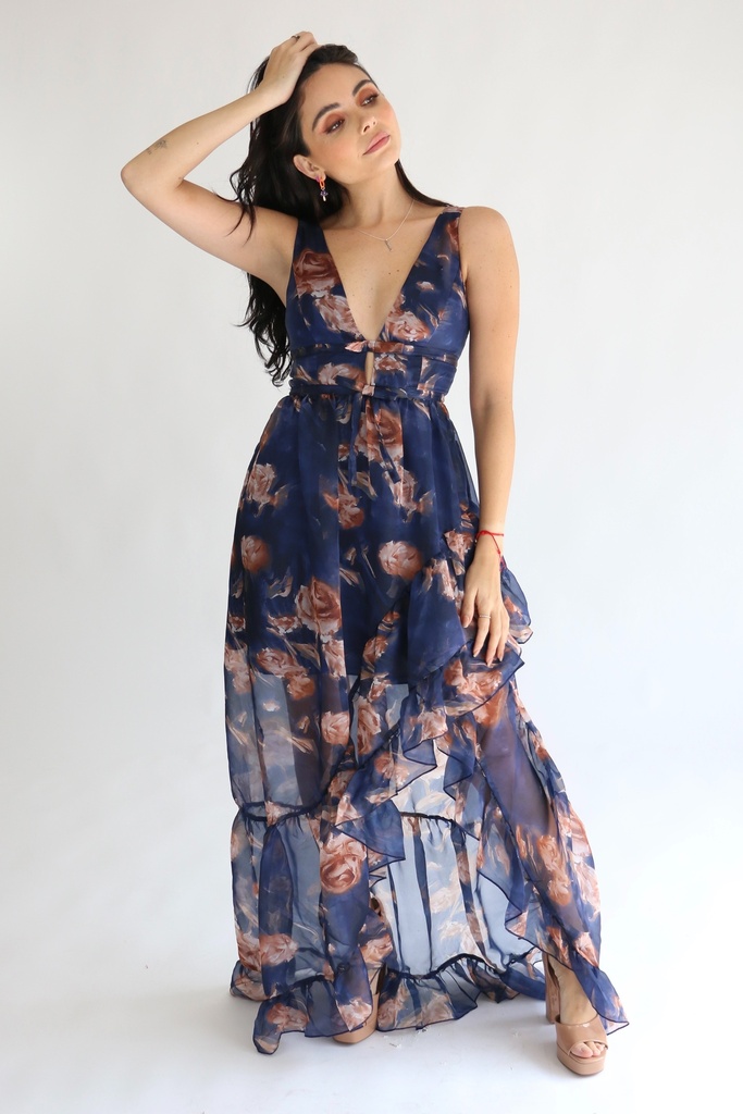 Grecia Vestido Floreado