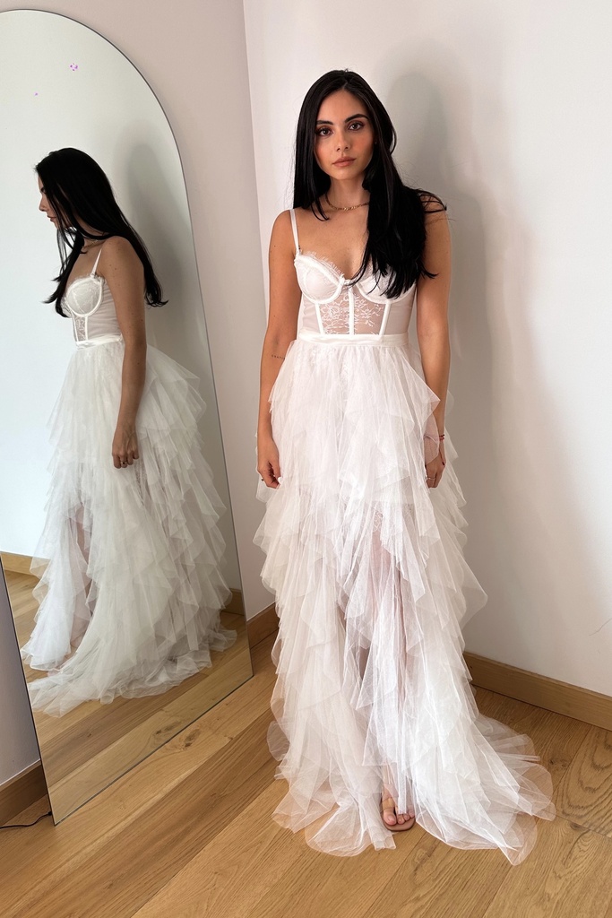 Vestido Mesh Blanco