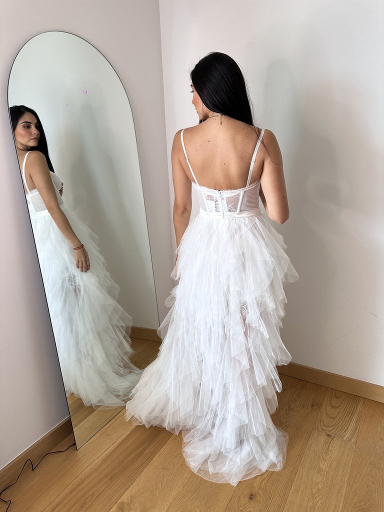 Vestido Mesh Blanco