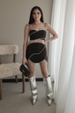 Conjunto Falda Corta Negro
