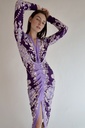 Vestido Estampado Morado