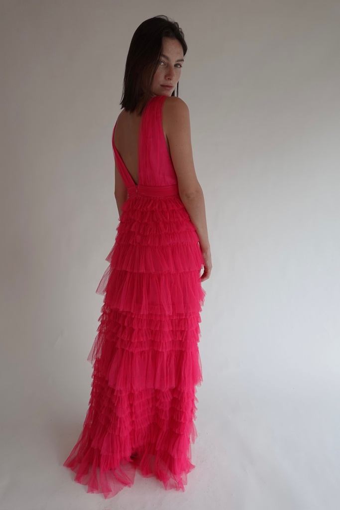 Vestido Mesh Rosa