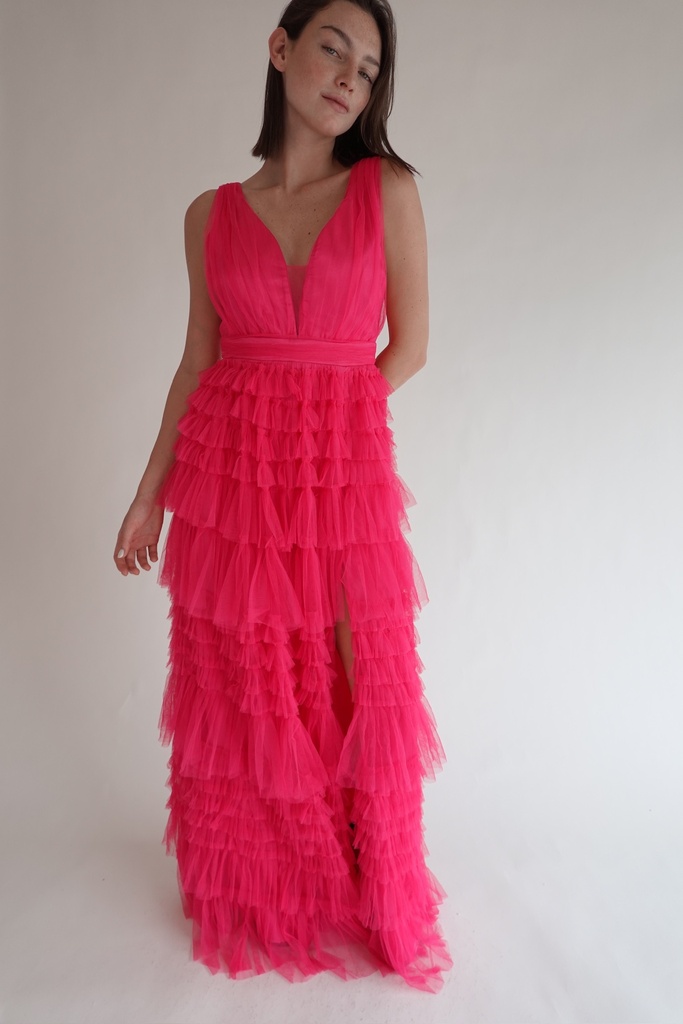 Vestido Mesh Rosa