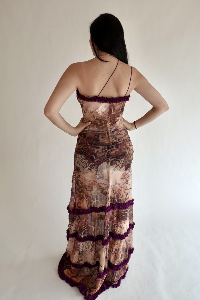 Vestido Mesh Cut Out