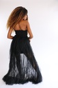 Vestido Largo Corto Tul Negro