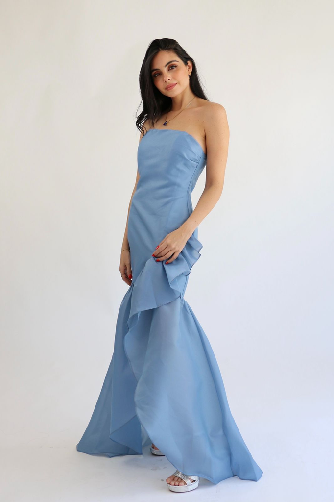 [RB05749] Cosma Dress Blue (S)