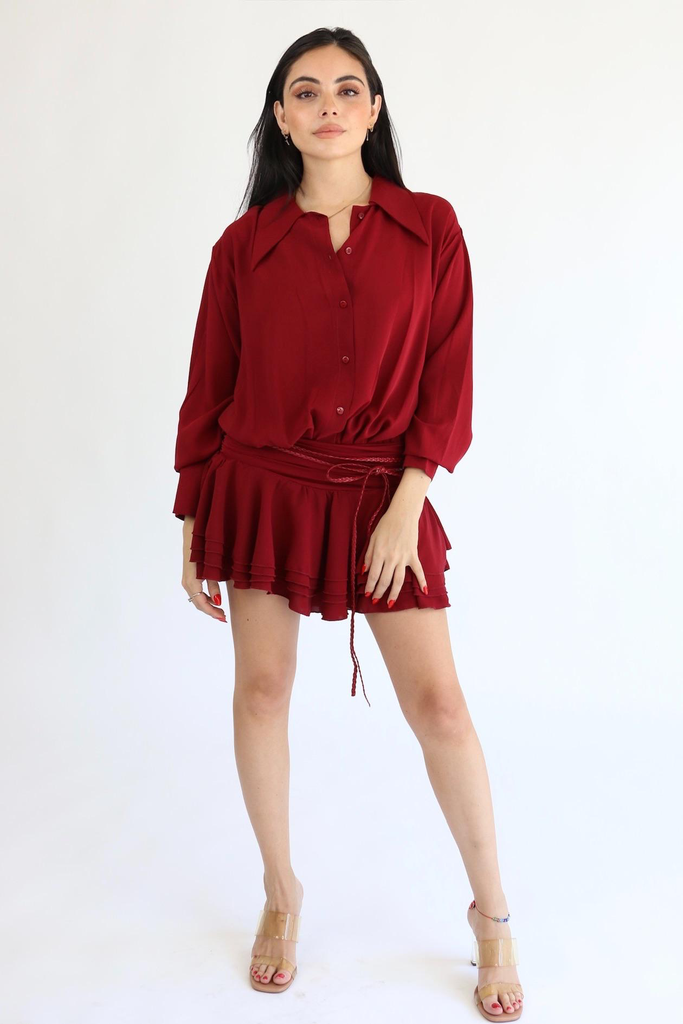 Rhea Dress Red 