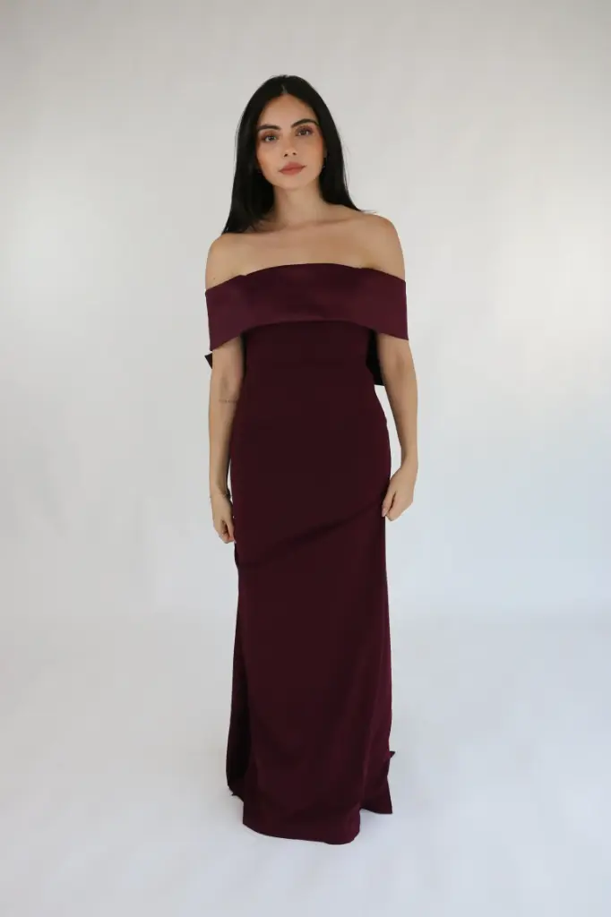 [RB05980] Verona Dress Wine (S)
