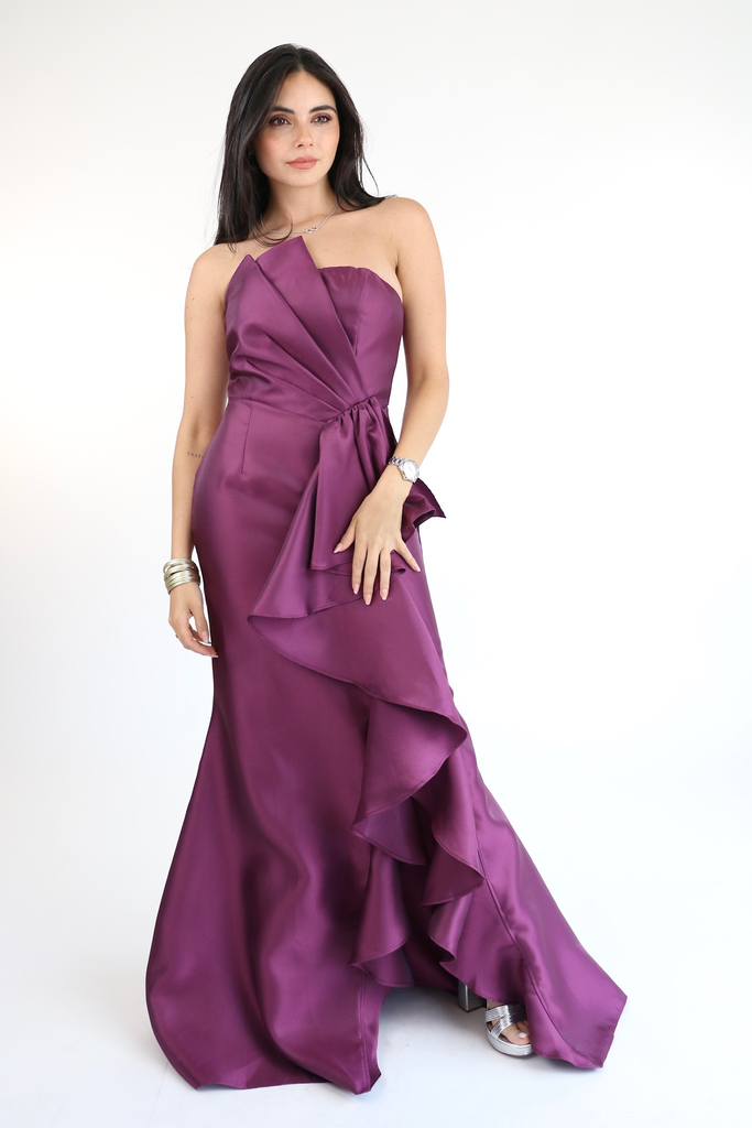 [RB06102] Reina Dress Morado (S)