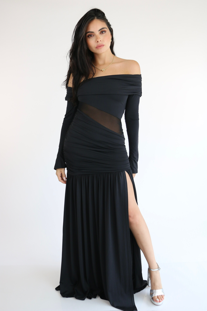 [RB06163] Noire Dress (S)