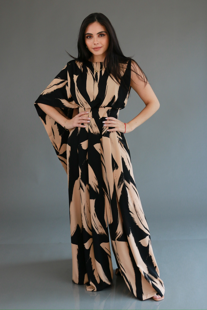 [RB06230] Nola Jumpsuit Taupe BK (S)