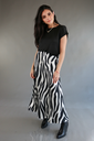 Zebra Falda Negra