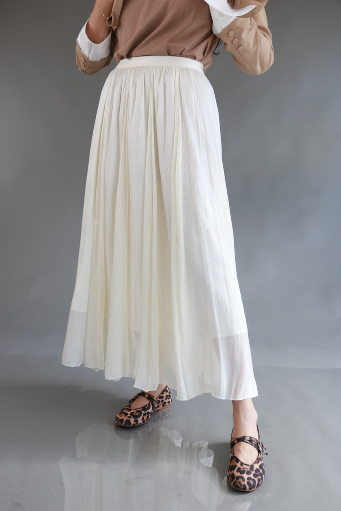 [RB06373] Falda Mesh Blanca (S)