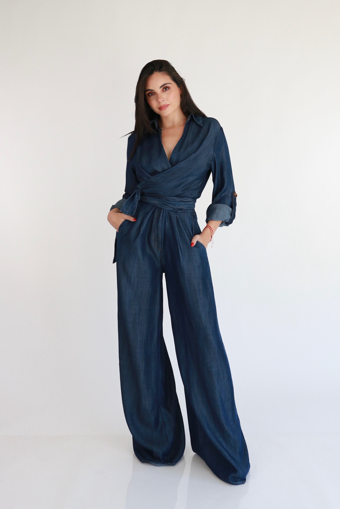 [RB06549] Indigo Jumpsuit (S)