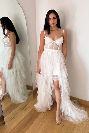Vestido Mesh Blanco