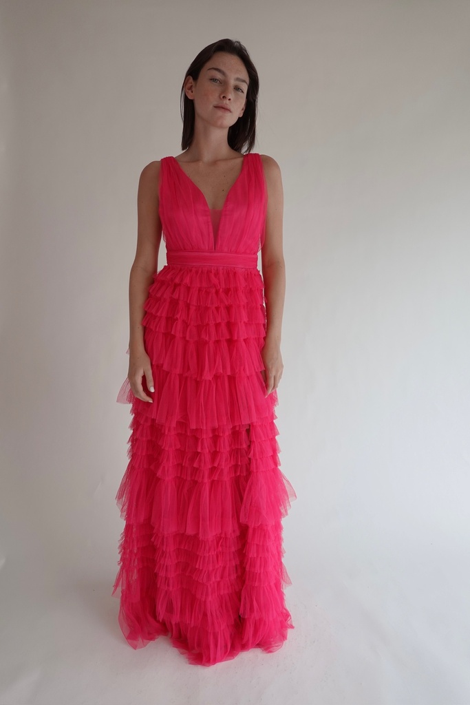 Vestido Mesh Rosa