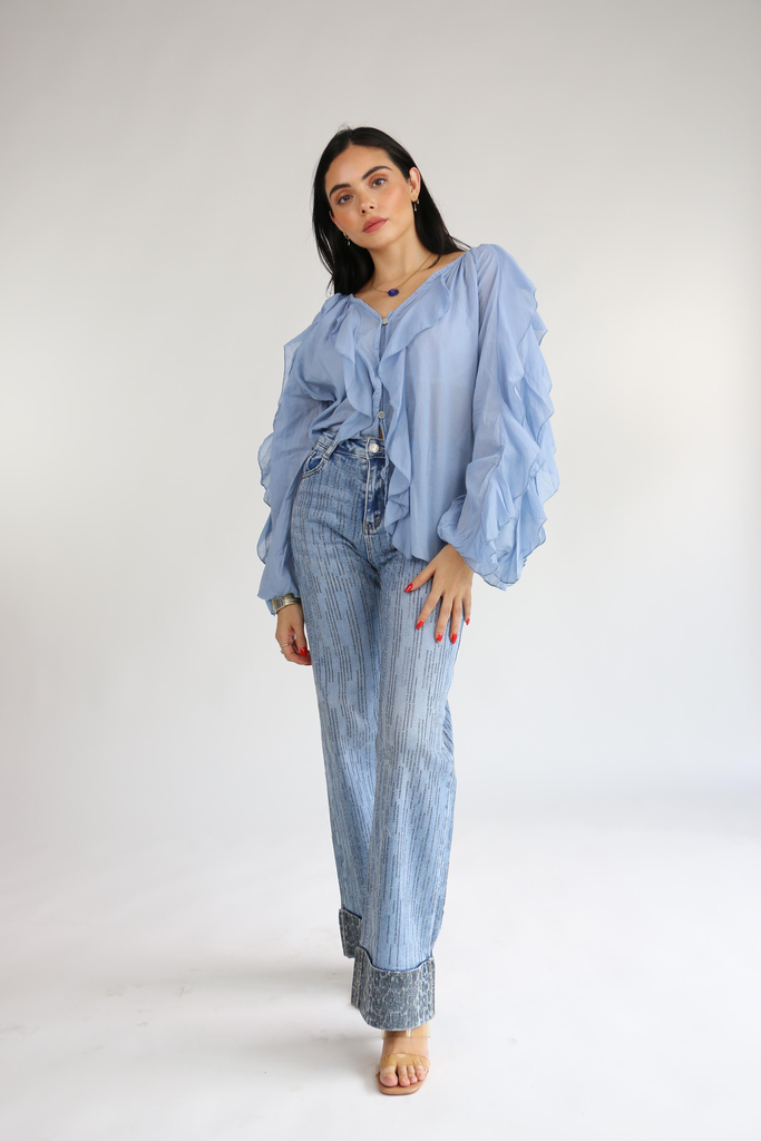 [RB05813] Cotton Serpentine Azul